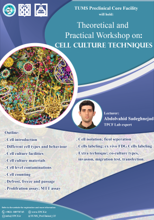 The Ninth Theoretical and  Practical Workshop on: Cell Culture Techniques